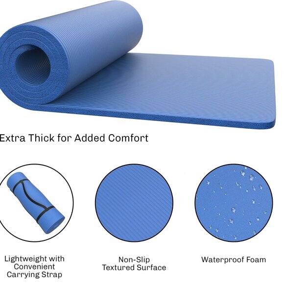 Foam Sleeping Pad for Camping - 0.75-Inch-Thick Waterproof Sleep - Picture 4 of 7